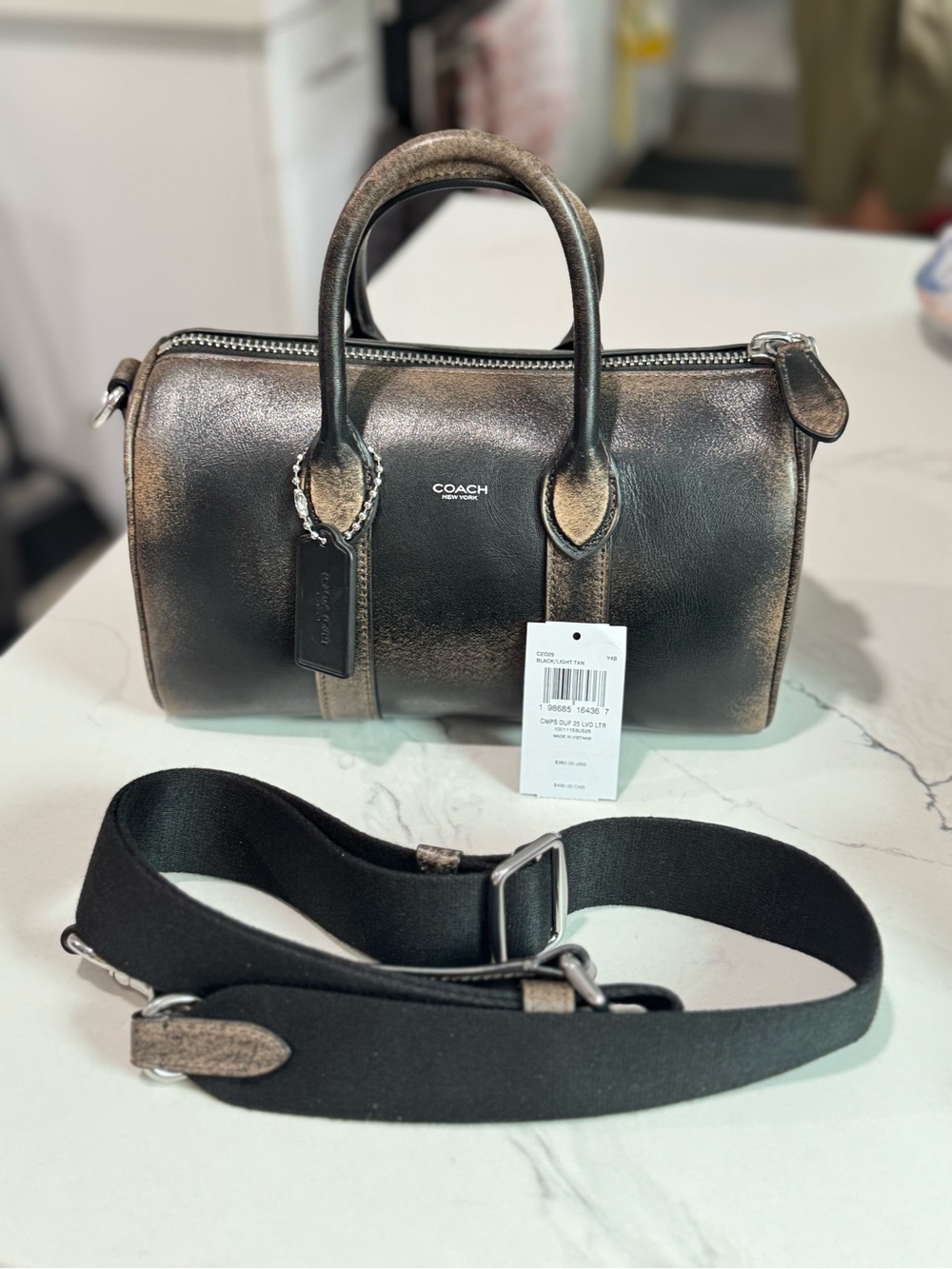 NWT - Coach - Compass 25 - Loved Leather